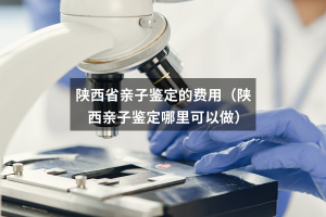 陕西省亲子鉴定的费用（陕西亲子鉴定哪里可以做）